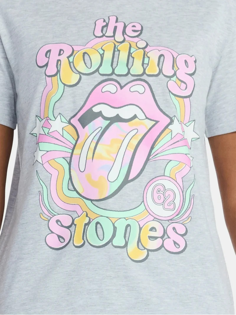 The Rolling Stones Women's Graphic Tee with Short Sleeves, Sizes XXS-XXL | Walmart (US)