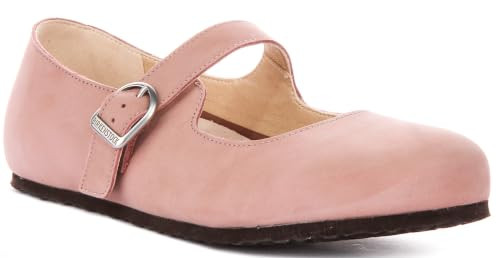 Birkenstock Santa Clarita Women's Mary Jane Ballet Eva Flats Shoes (Light Pink, US 6/6.5F) | Amazon (US)