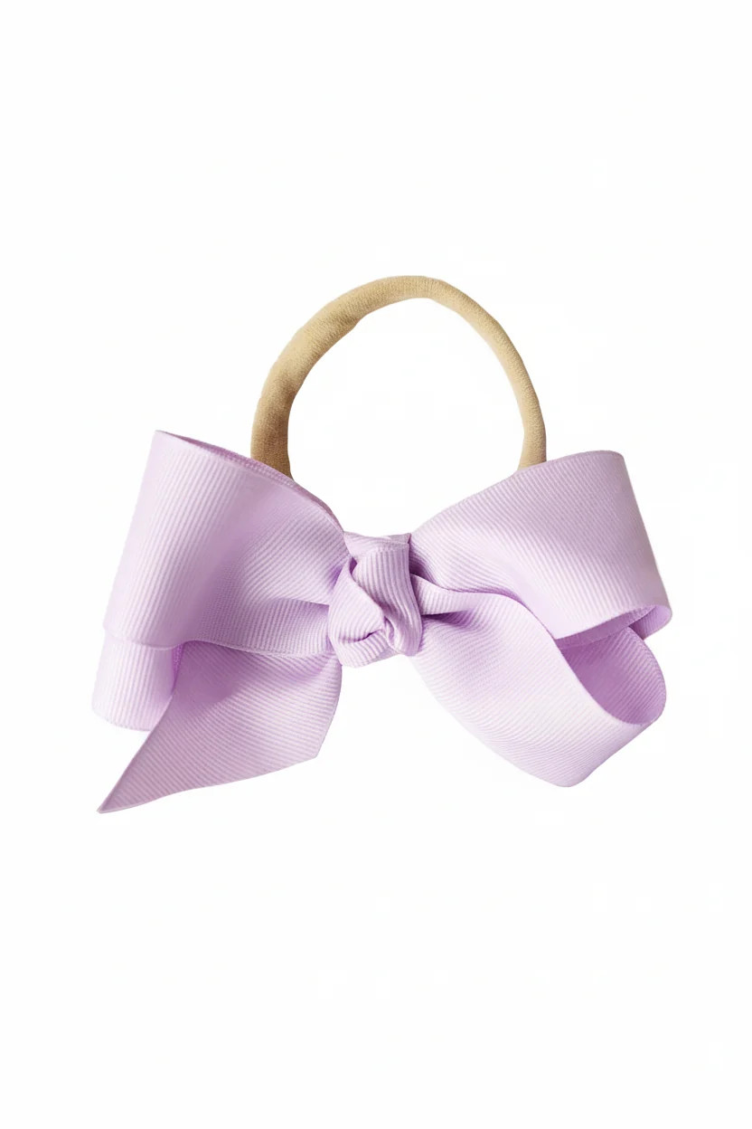 Ribbon Bow Headband | Lilac | Caden Lane