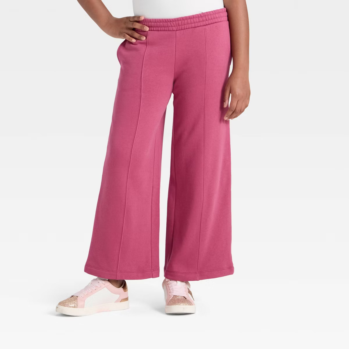 Girls' Fleece Wide Leg Sweatpants - art class™ | Target
