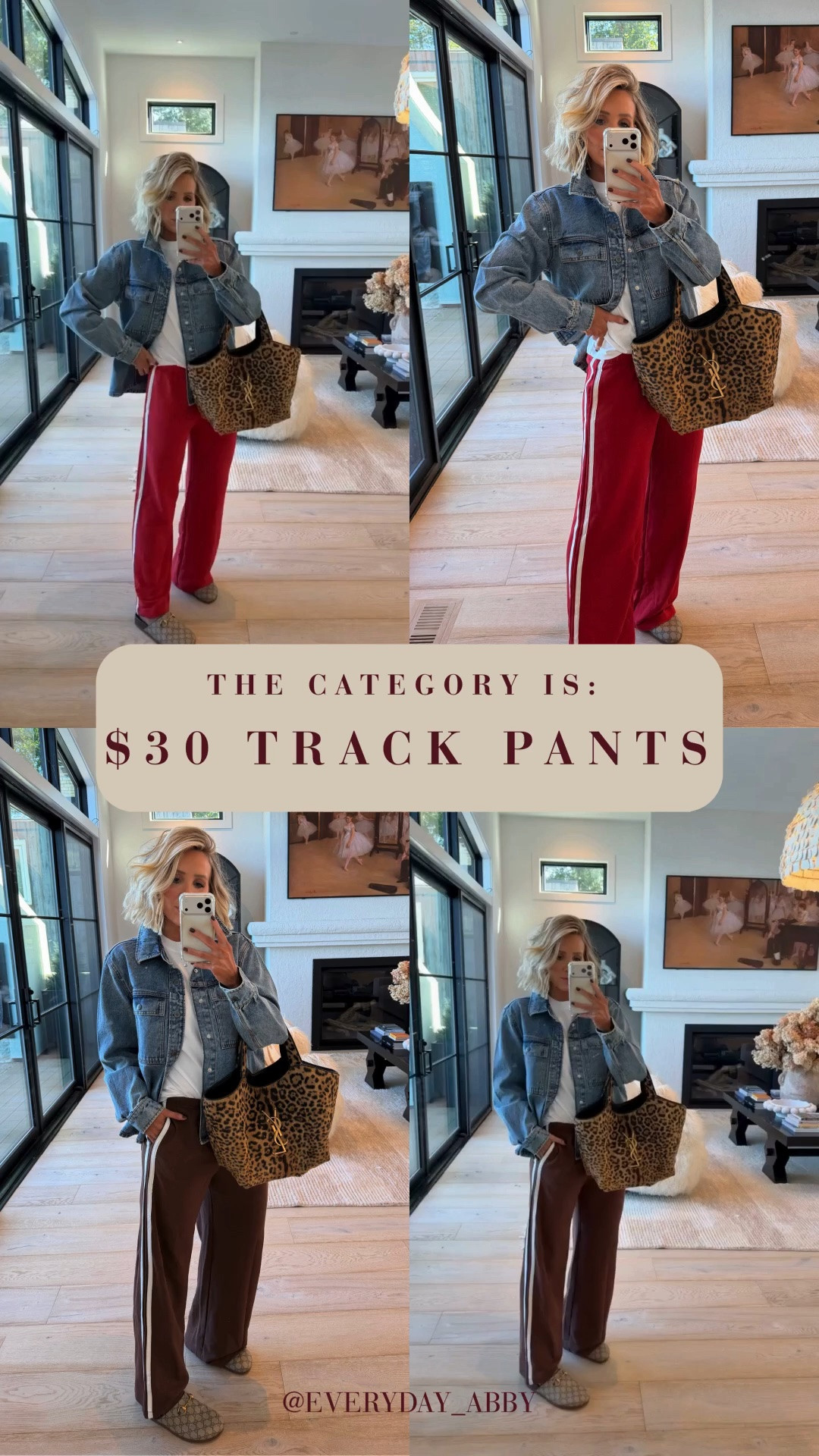 These sweatpants that look like track pants 😍 OBSESSED!! Wearing a large in the pants + a small in the jacket 👏

#LTKootd #LTKSeasonal #LTKdayinmylife
