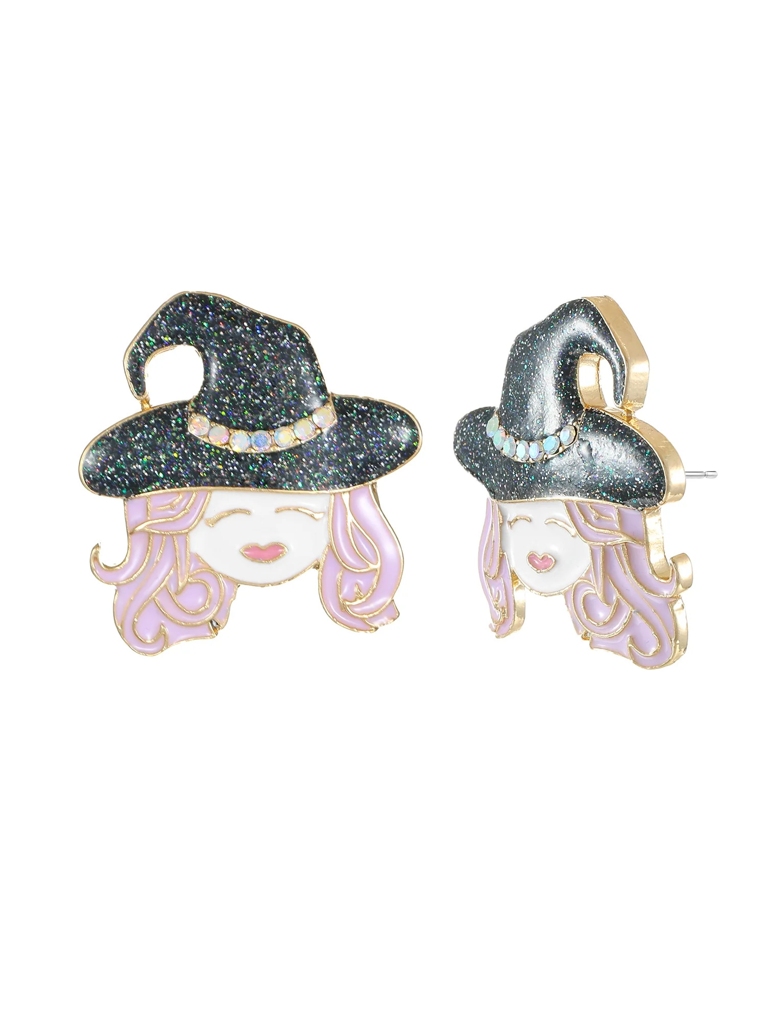 Way to Celebrate Halloween Pretty Witch Earring, 1 Pair - Walmart.com | Walmart (US)