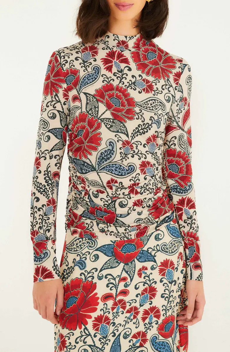 FARM Rio Francesca Sand Jersey Top | Nordstrom | Nordstrom