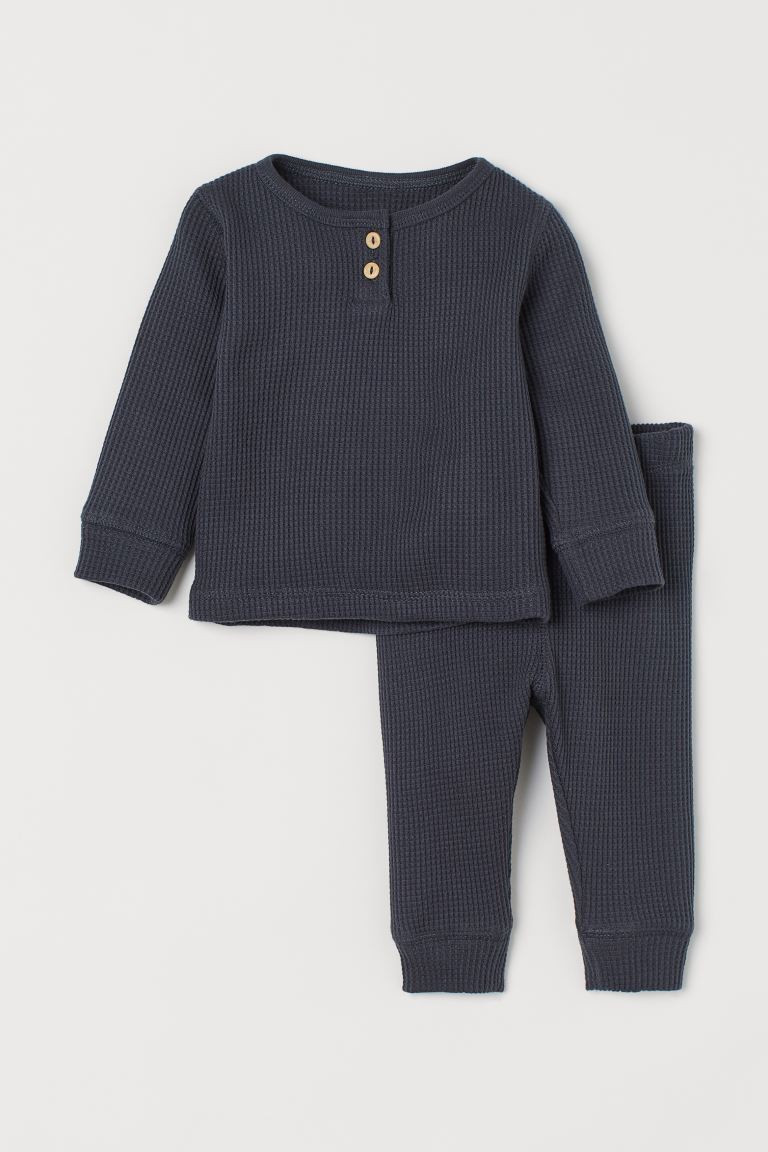 2-piece Waffled Jersey Set | H&M (US + CA)