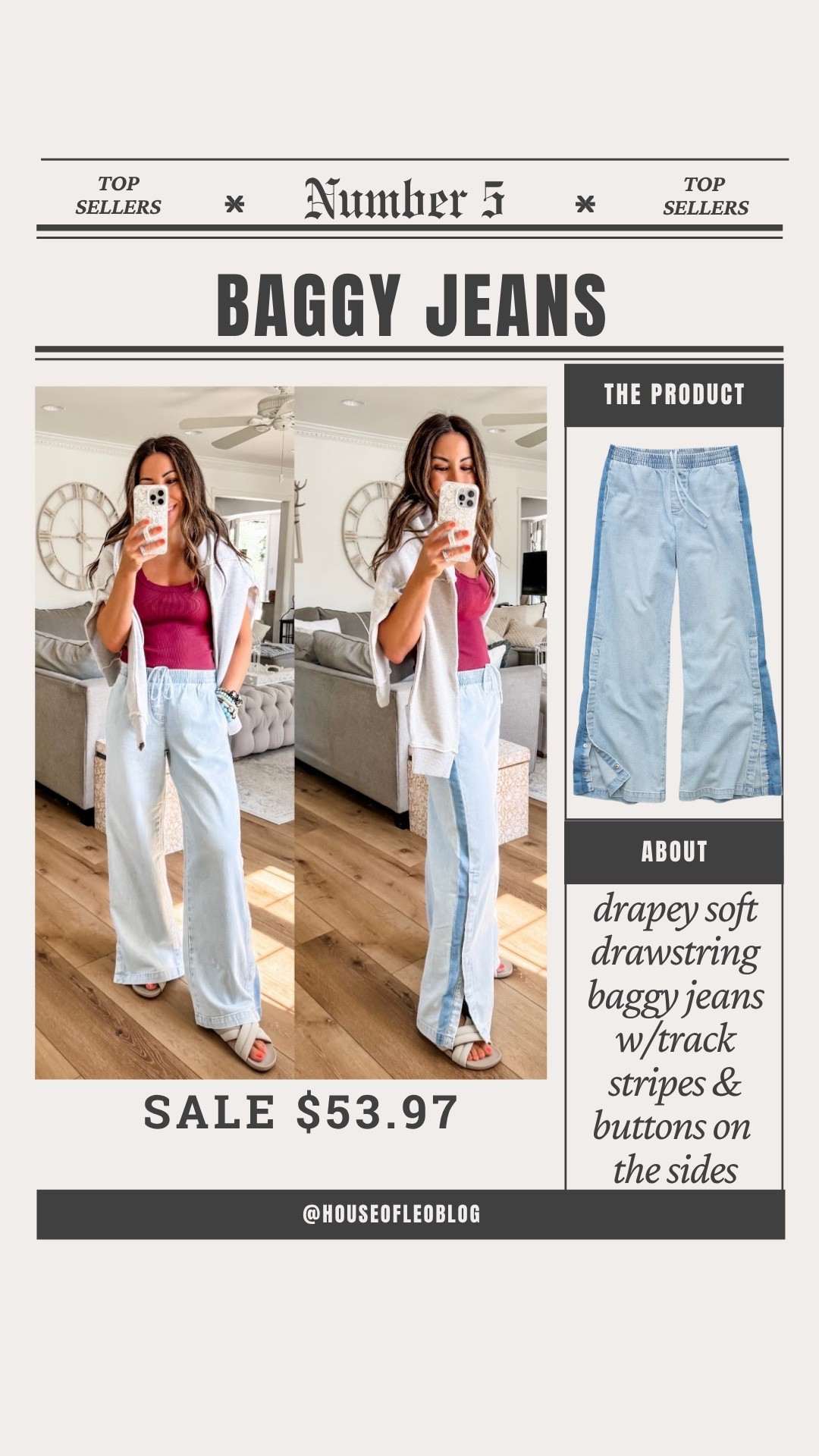 Wearing XS wide leg jeans. Baggy jeans. Track jeans. American Eagle jeans.

#LTKOver40 #LTKPetite #LTKSaleAlert