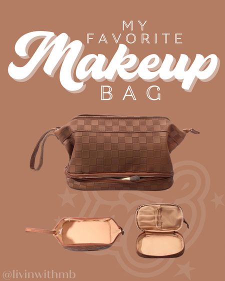My absolute FAVORITE makeup bag, and I have tried them all. The quality is 10/10 and it is so spacious!

#LTKbeauty #LTKfindsunder50 #LTKtravel
