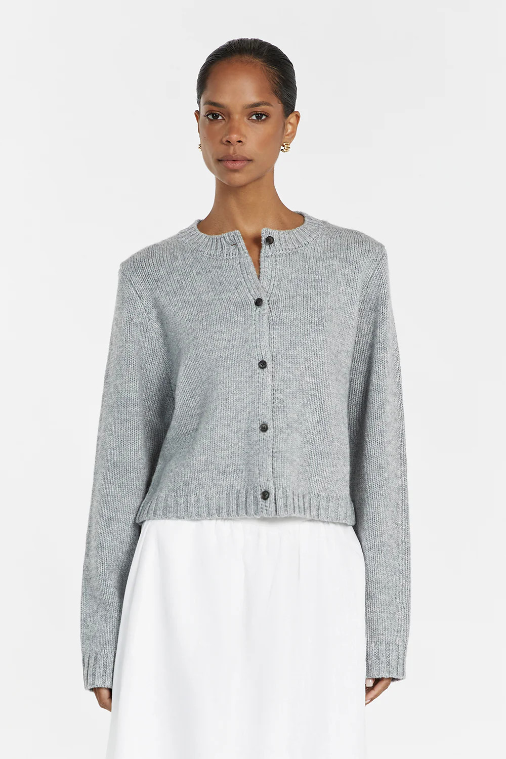FOSTER SILVER MARLE KNIT CARDIGAN | DISSH