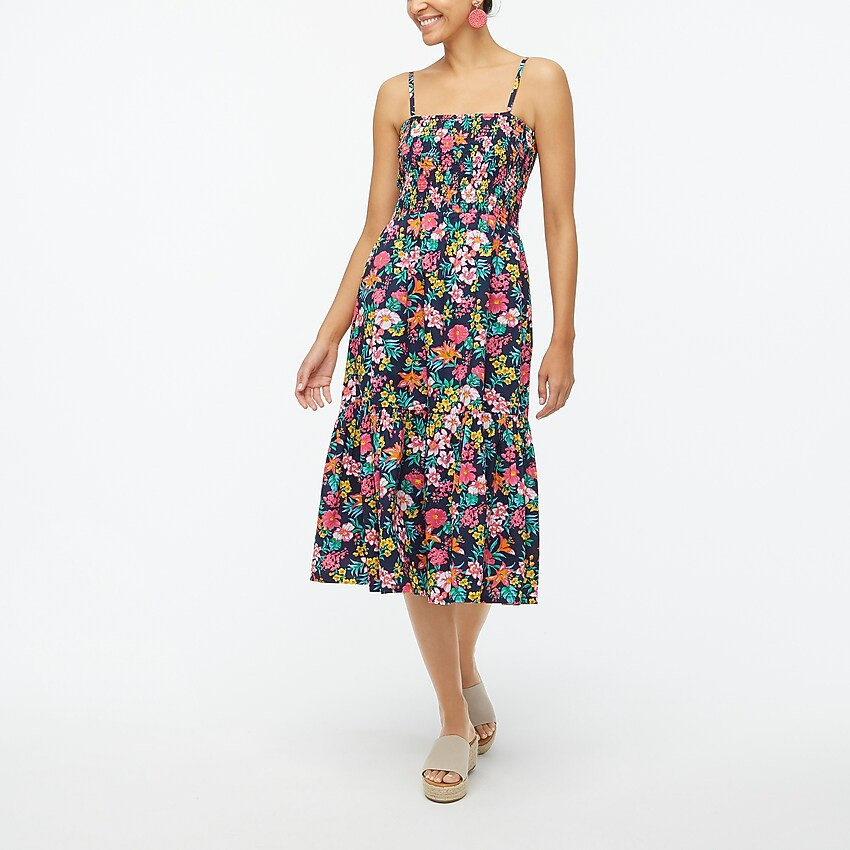 Smocked top midi dress | J.Crew Factory