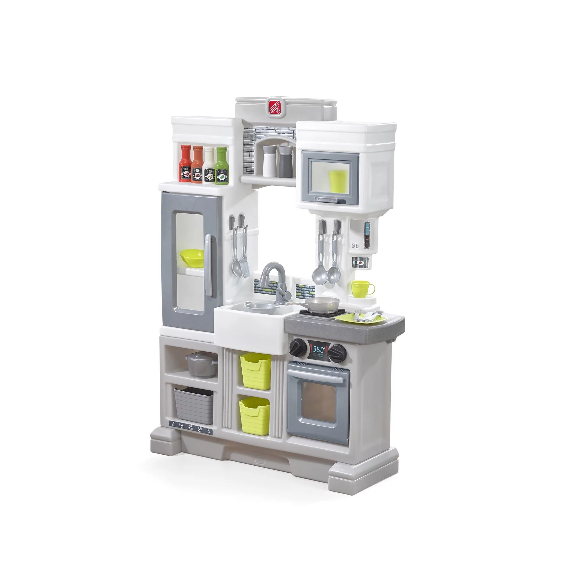 Step2 Downtown Delights Play Kitchen with 24 Piece Accessory Play Set | Walmart (US)