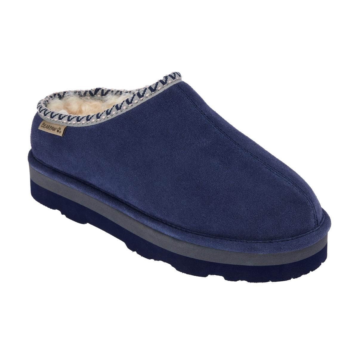 BEARPAW Lucille Water and Stain-Repellent Suede Mule | HSN