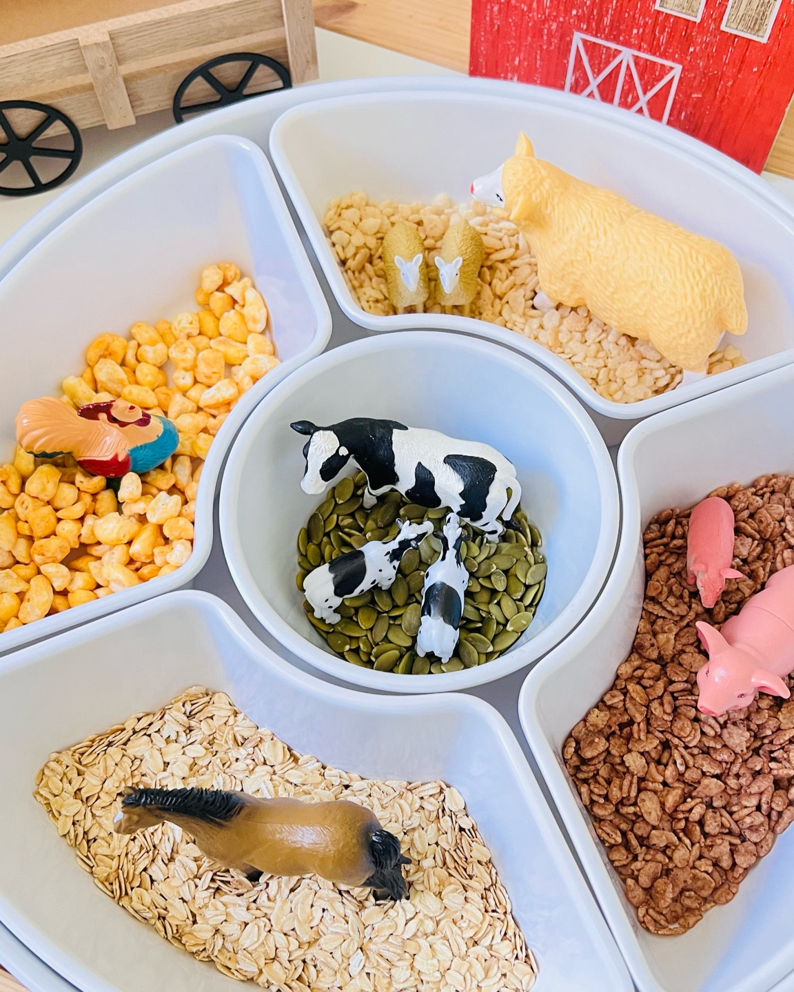 Farm sensory activity (all taste-safe!) #sensoryplay #kidsactivity

#LTKkids #LTKSeasonal #LTKbaby
