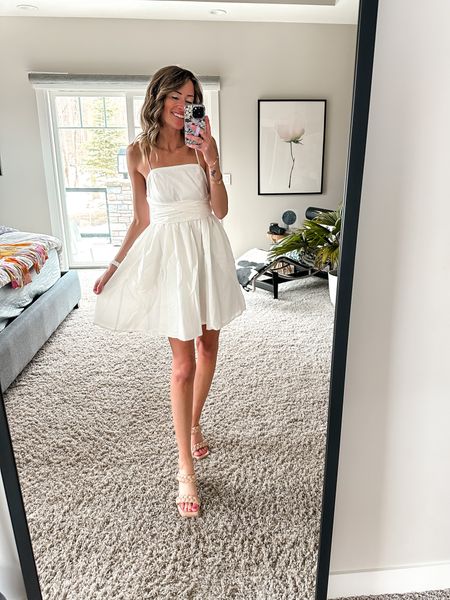 White dresses for spring 
wedding guest looks and Easter dress ideas #rdbabe

#LTKSeasonal