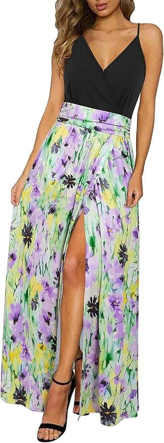 Newshows Women's 2026 Lightweight Summer Wedding Guest Beach Vacation Casual V Neck Split Flowy M... | Amazon (US)