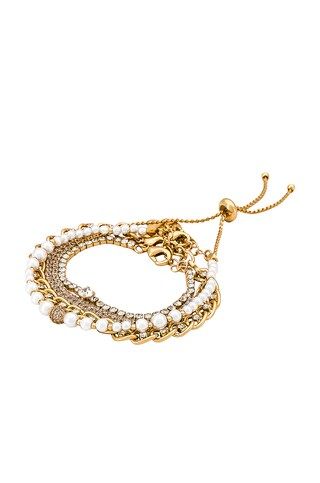 Ettika Chain Bracelet Set in Gold from Revolve.com | Revolve Clothing (Global)