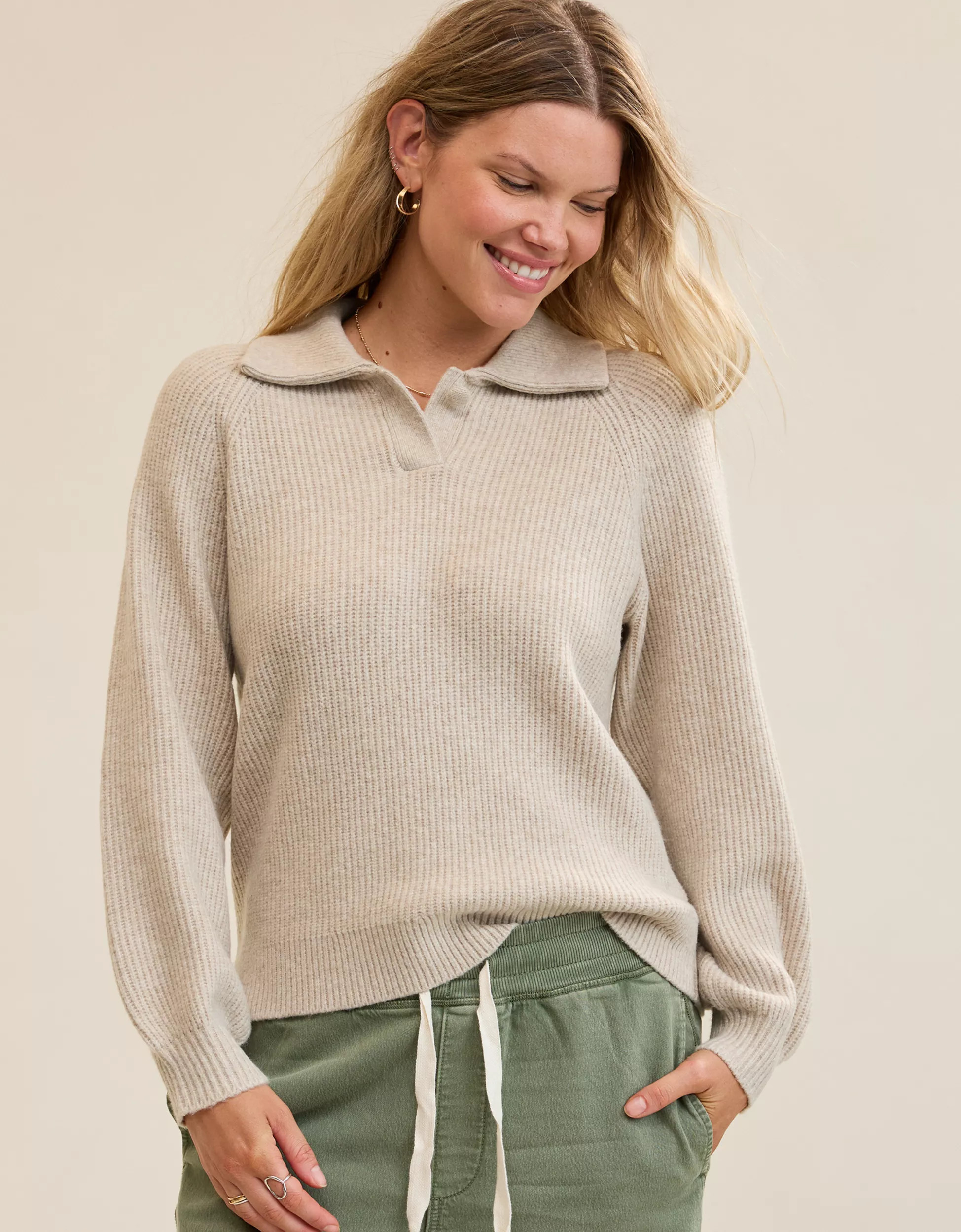 Aerie Classic Quarter Button Sweater | Aerie