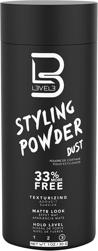 L3 Level 3 Styling Powder - Natural Look Mens Powder - Easy to Apply with No Oil or Greasy Residu... | Amazon (US)