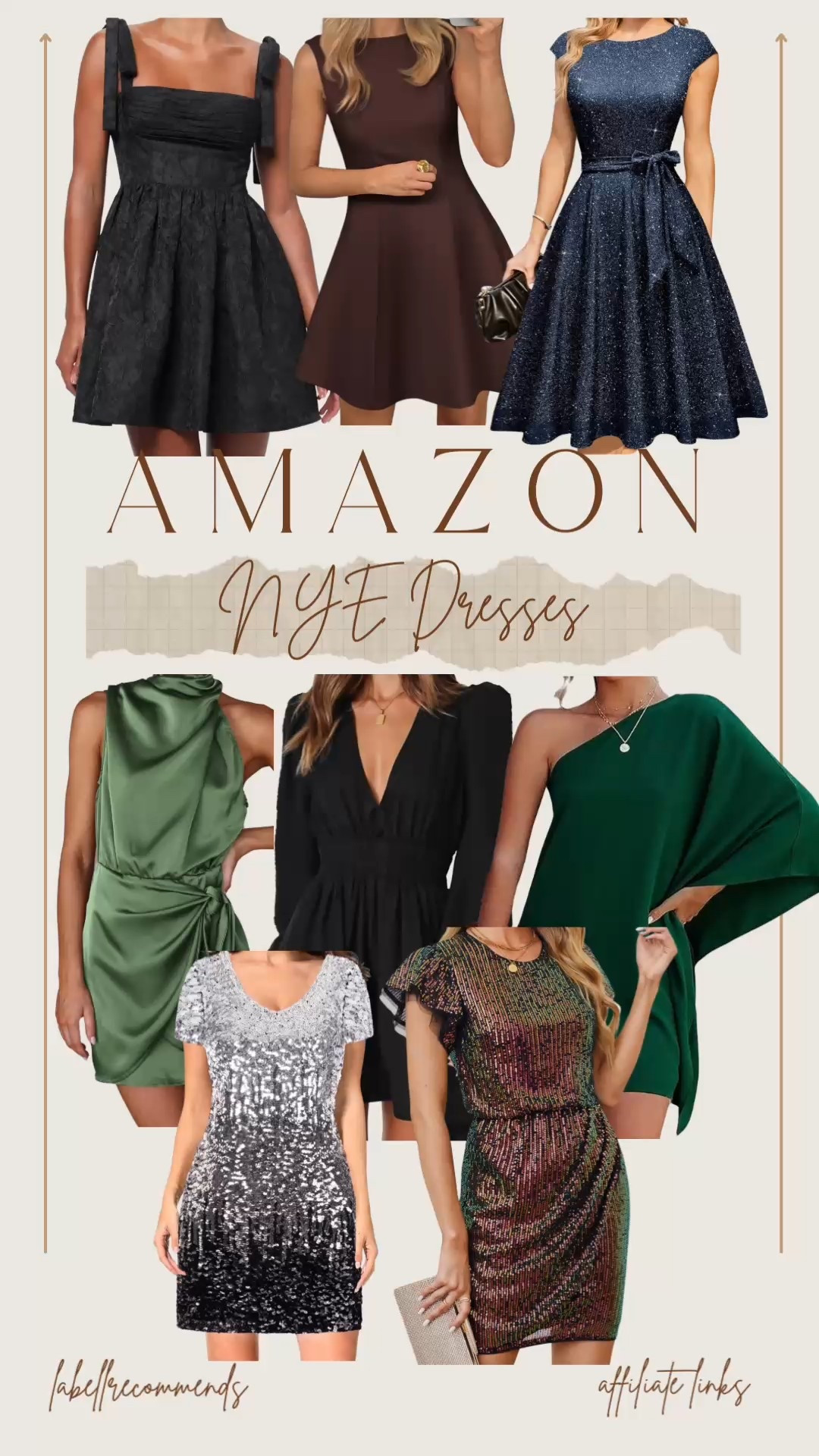 Step into 2026 with the perfect Amazon New Year’s Eve dress that sparkles, flatters, and fits every celebration vibe — from glam party vibes to chic dinner outfits. These affordable NYE outfits deliver all the sequins, satin, velvet, and statement silhouettes your closet needs for midnight magic. Whether you’re loving sequin mini dresses, midi bodycon styles, or show-stopping metallic gowns, I’ve rounded up the best Amazon NYE dresses that are trending now.

#AmazonNYEDresses #NYEOutfitInspo #NYEStyle2026

New Year’s Eve dress, NYE party dress, Amazon NYE dress, sequined dress, affordable New Year’s Eve outfit, NYE outfit ideas, satin dress for New Year’s Eve, mini dress for NYE, metallic party dress, women’s New Year’s Eve outfits, bodycon dress for NYE, velvet New Year’s Eve dress, glamorous New Year’s Eve fashion, festive holiday party dress, NYE look inspiration, stylish NYE outfits 

#LTKFindsUnder50 #LTKHoliday