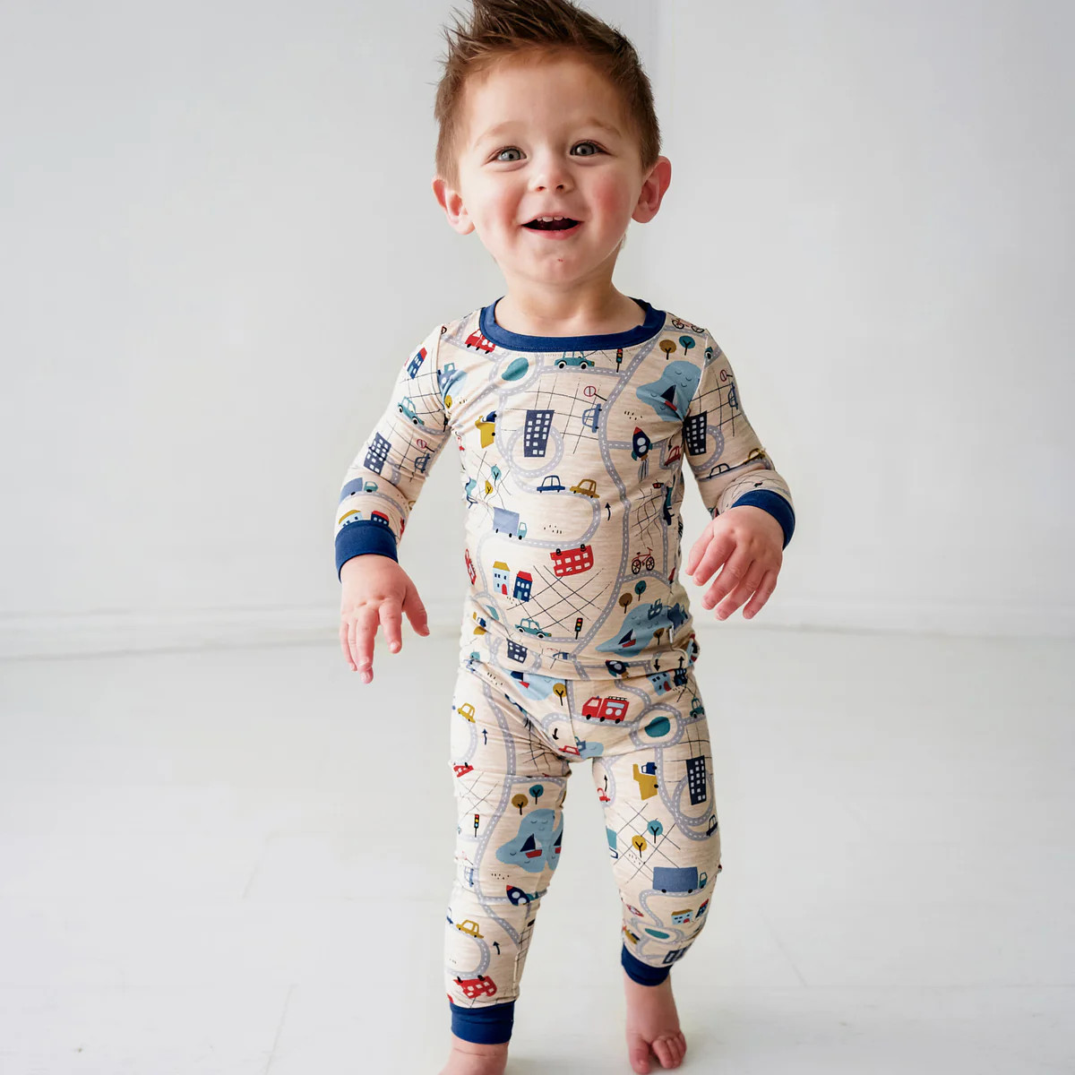 Road Trip Two-Piece Pajama Set | Little Sleepies