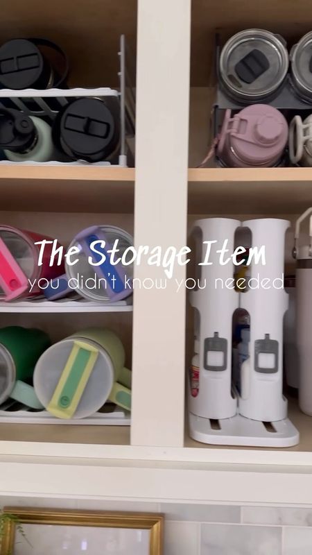 Must have Amazon kitchen organization and storage! Even fits your Stanleys! This cabinet caddy is perfect for spices or pill bottles. 

(5/4)

#LTKStyleTip #LTKHome #LTKVideo