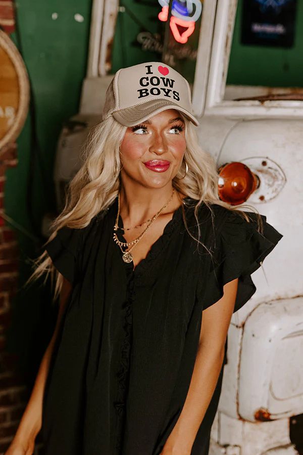 I Love Cowboys Trucker Hat | Impressions Online Boutique