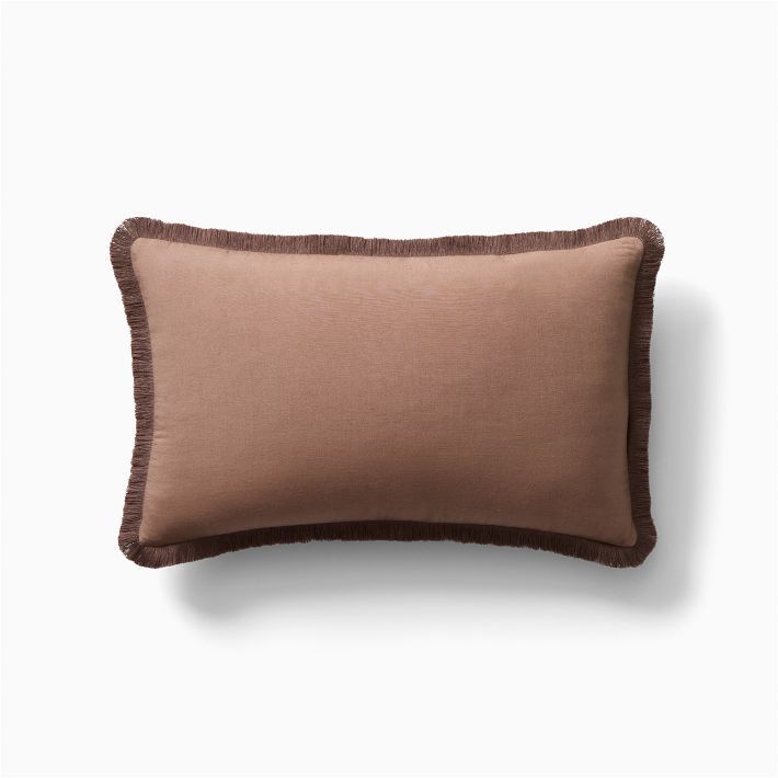 TENCEL™ Linen Fringe Pillow Cover | West Elm (US)