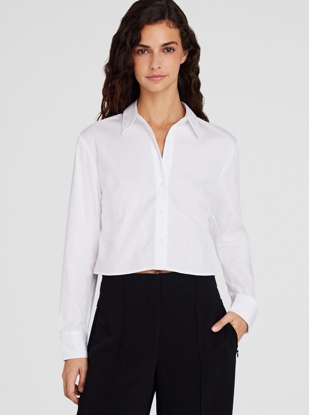 Cropped Button-Down Shirt | Club Monaco (Global)
