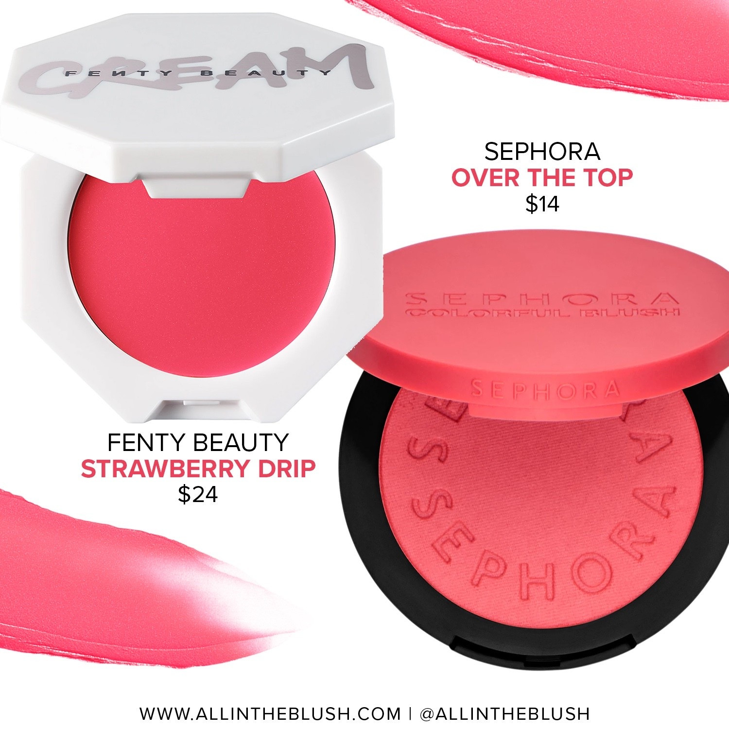 Affordable alternative for Fenty Beauty “Strawberry Drip”: Sephora “Over the Top” Color Blush

#LTKBeauty #LTKSaleAlert #LTKgrwm
