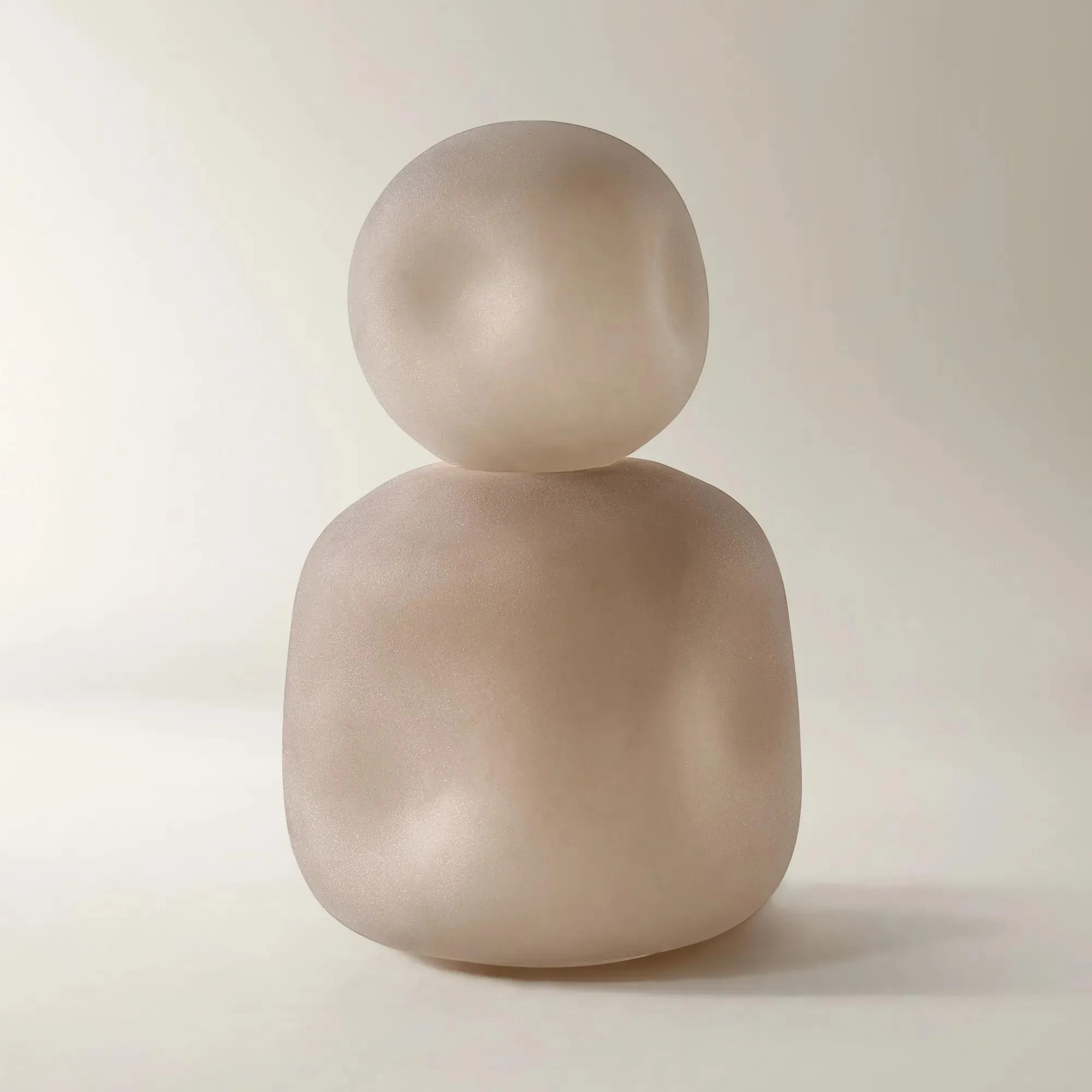 Angelica Glass Canister - Soft Nude | Z Gallerie