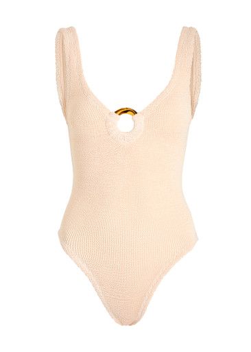 Celine cut-out seersucker swimsuit | Harvey Nichols