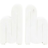 Set of 2 Marble Bookends in White | La Redoute (UK)