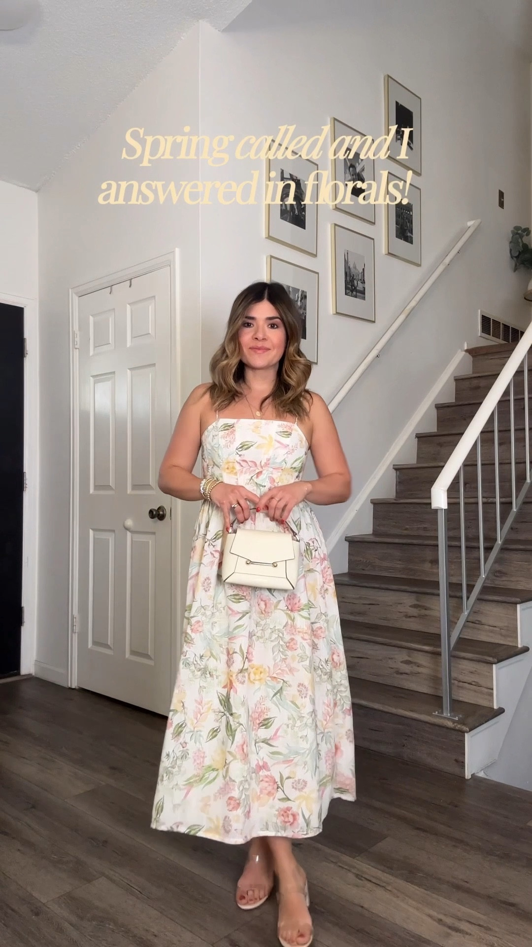 The prettiest floral midi dress! 
Dress size xs
It runs tts, order your regular size! 

#LTKPetite #LTKTravel #LTKootd