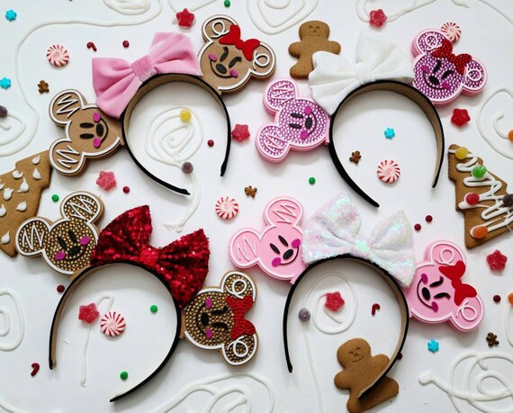 GINGERBREAD TIME mouse Gingerbread  Christmas 3D Mouse Ears - Etsy | Etsy (US)