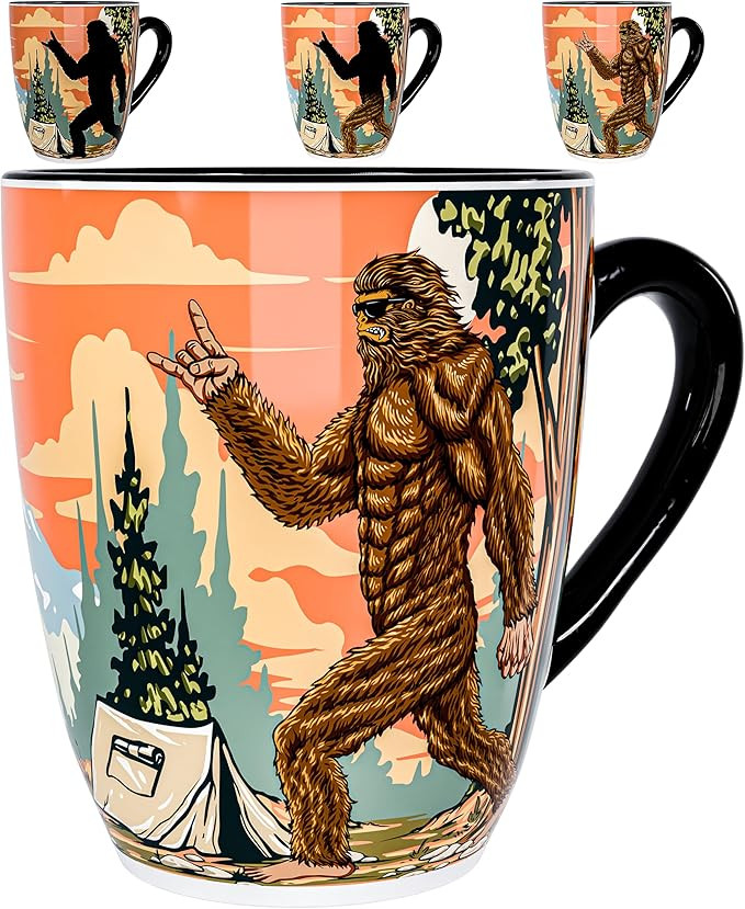 Color Changing Bigfoot Coffee Mug 15OZ - Ceramic Heat Sensitive Cup Hot Cocoa Tea Milk Mugs Hot D... | Amazon (US)