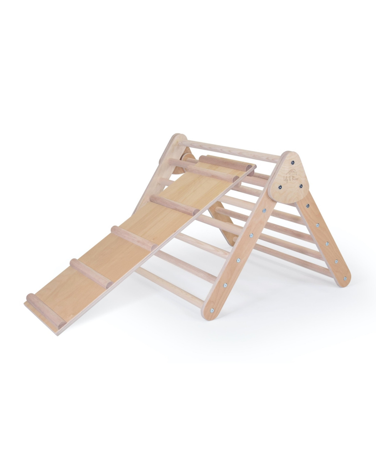 Birch Little Climber Playset With Ladder Slide In Natural | Macys (US)