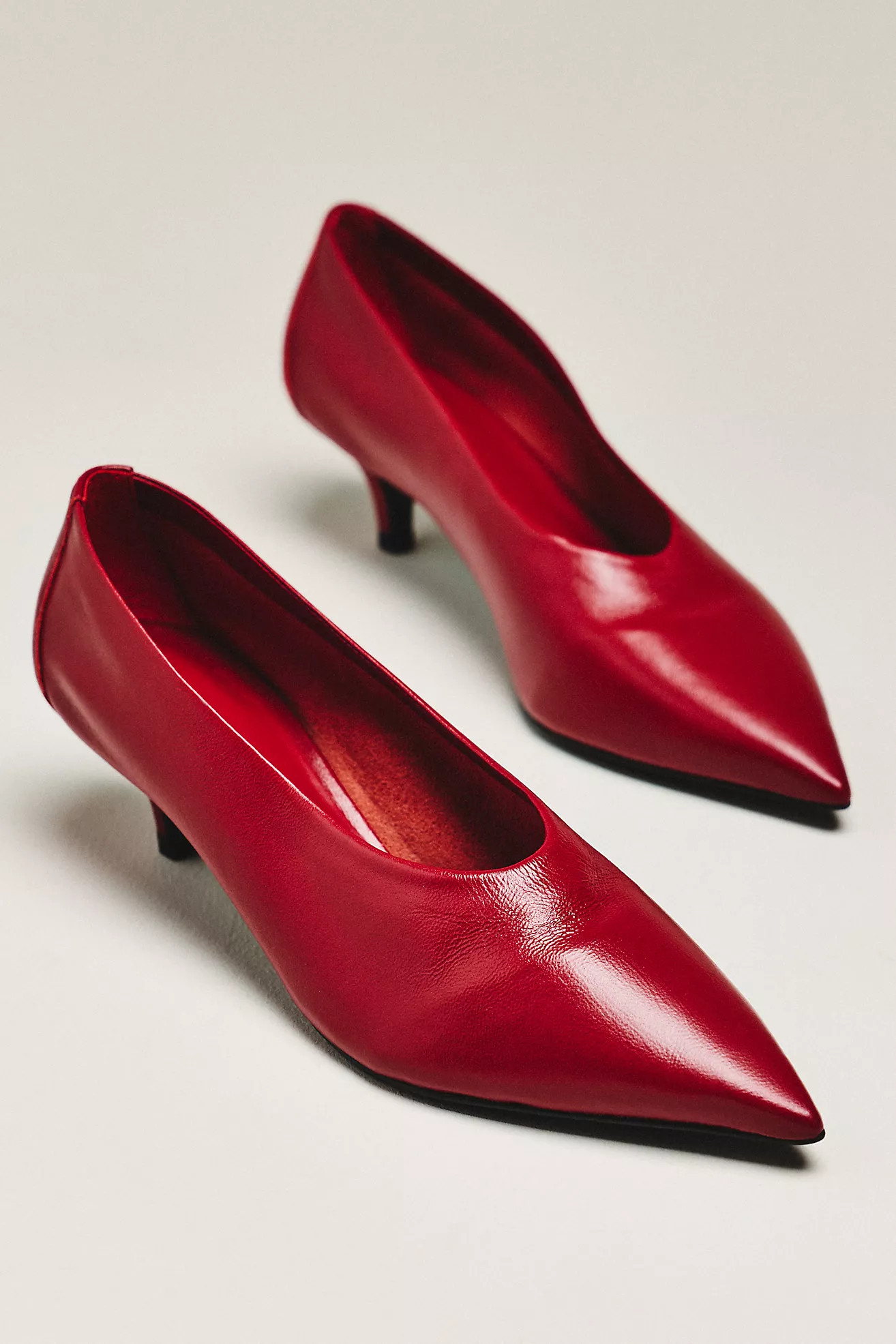 By Anthropologie Pointed-Toe Kitten-Heel Pumps | Anthropologie (US)