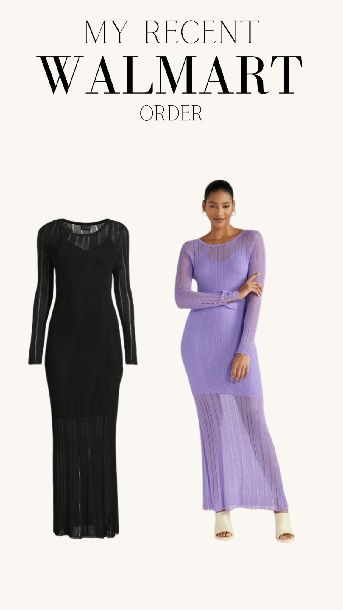 Walmart spring fashion, black sheer dress, maxi dress, lavender dress, sheer dress, spring dress, spring outfit inspo, spring refresh, black maxi dress, 

#LTKfindsunder50 #LTKSeasonal