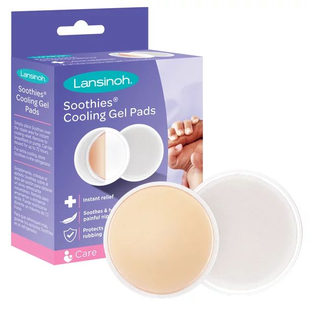 Lansinoh Soothies Breast Gel Pads for Instant Nipple Relief, 2 Pads - Walmart.com | Walmart (US)