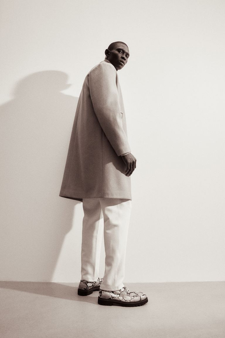 Wool-blend Coat - Dark beige - Men | H&M US | H&M (US + CA)