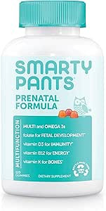 SmartyPants Prenatal Formula Daily Gummy Multivitamin: Methylfolate, Vitamin C, D3, & Zinc for Im... | Amazon (US)