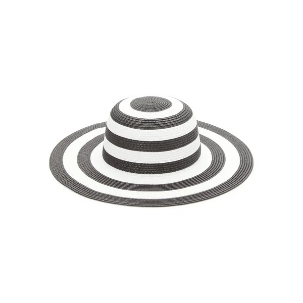 Time and Tru Women's Stripe Floppy Hat | Walmart (US)