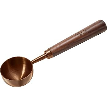 Vintage Coffee Measuring Spoon - 304 Stainless Steel, Coffee Scoop，10g Capacity, Walnut Handle ... | Amazon (US)