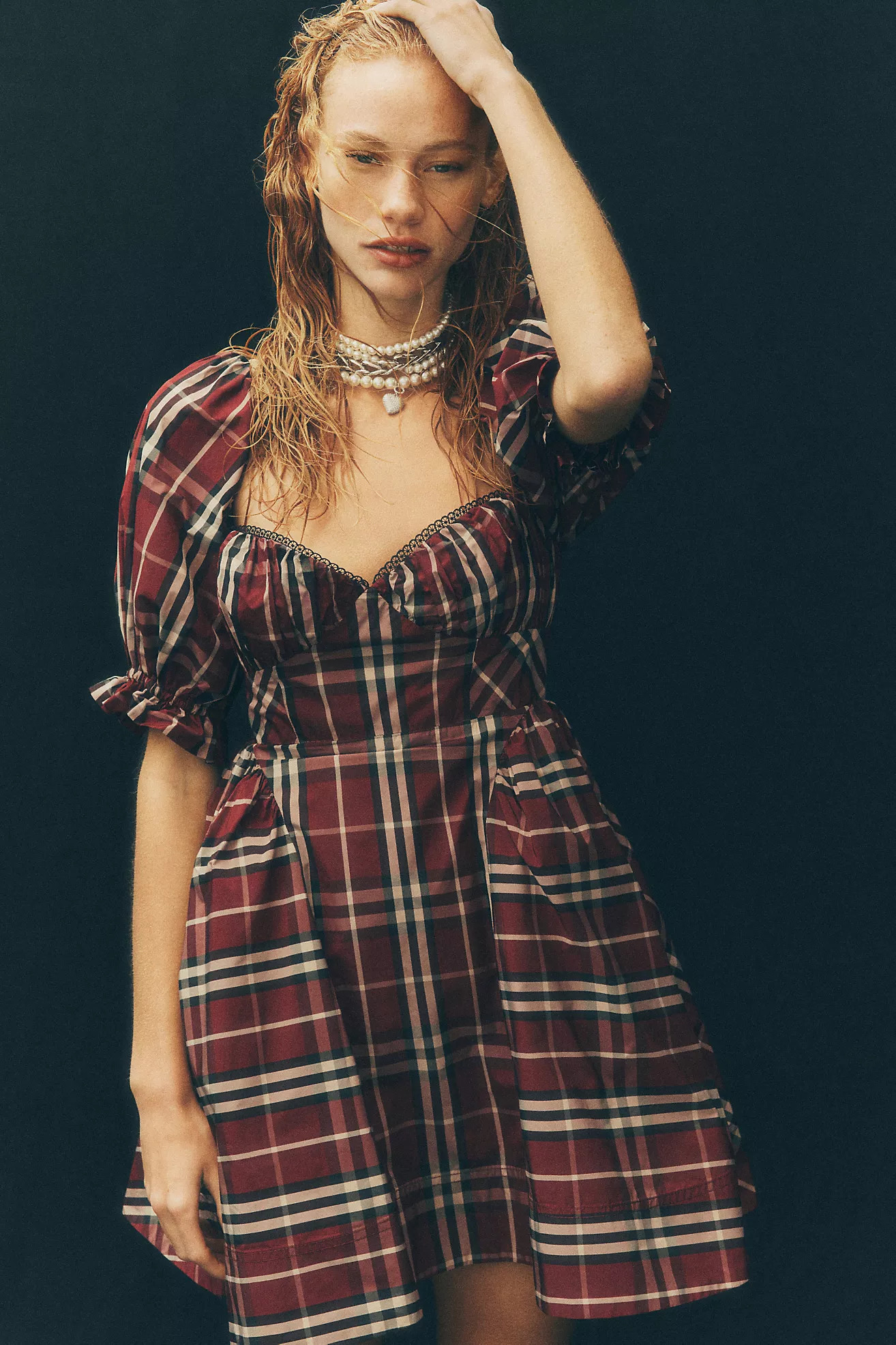 Maeve Puff Mini Dress | Anthropologie (US)