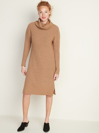 Shaker-Stitch Turtleneck Sweater Dress for Women | Old Navy (US)