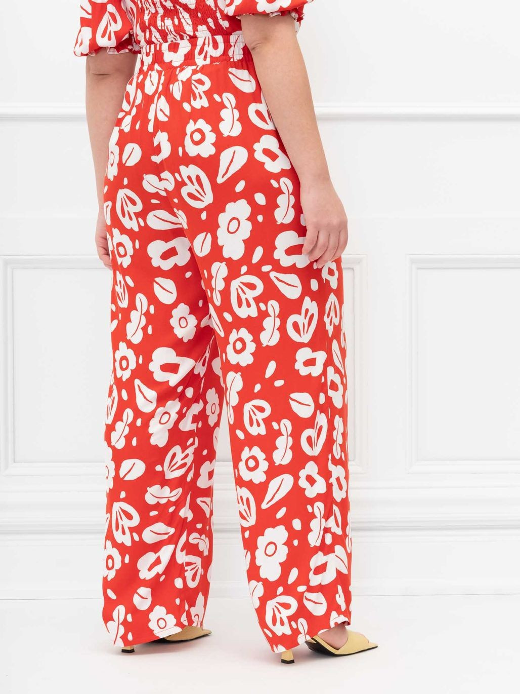 ELOQUII Elements Wide Leg Pant With Tie | Eloquii