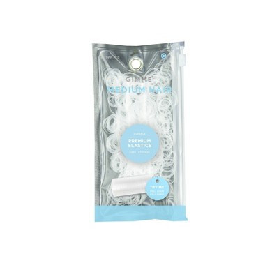 Gimme Beauty Medium Clear Elastics Hair Band - 500ct | Target