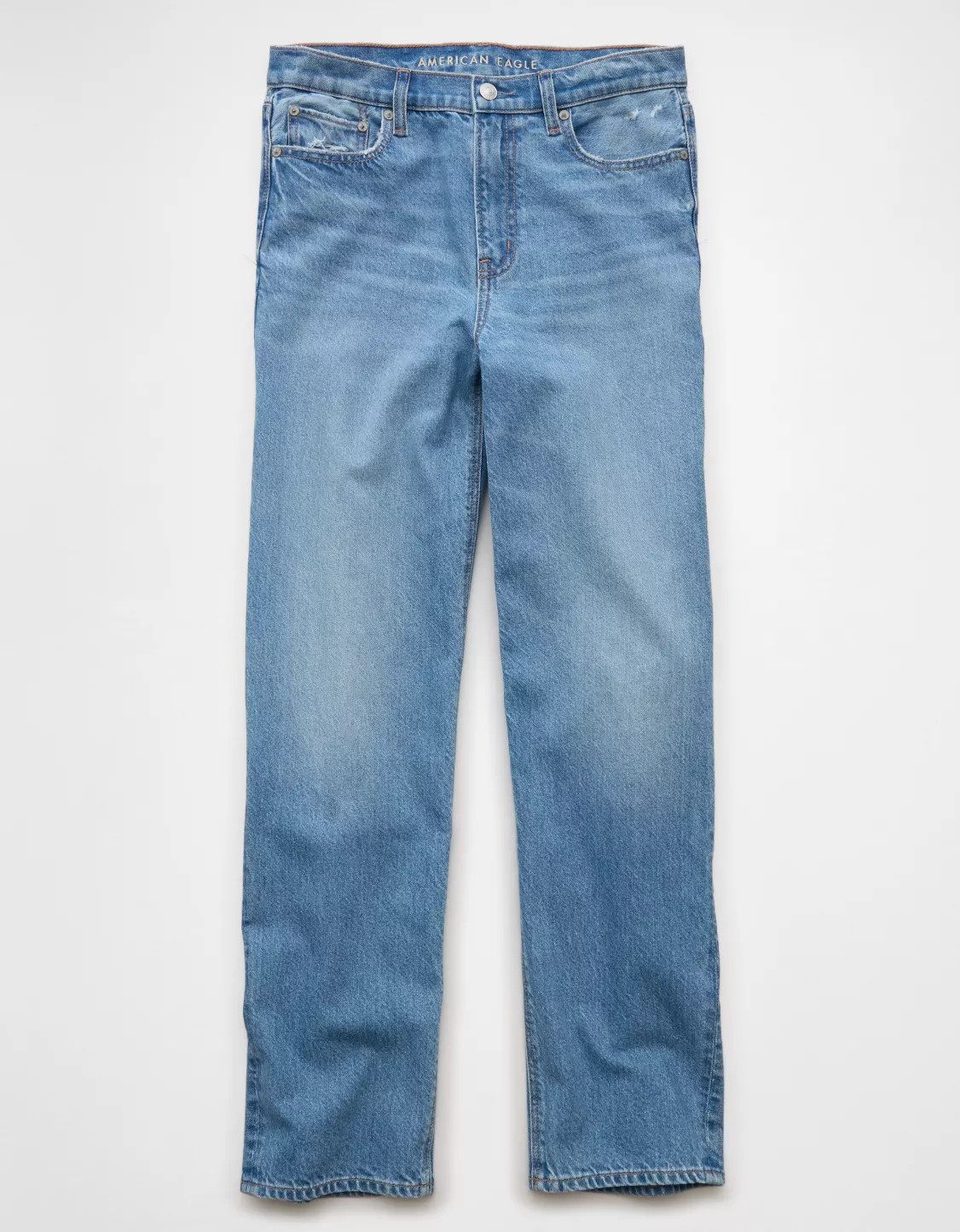 AE Strigid Super High-Waisted Baggy Straight Jean | American Eagle Outfitters (US & CA)