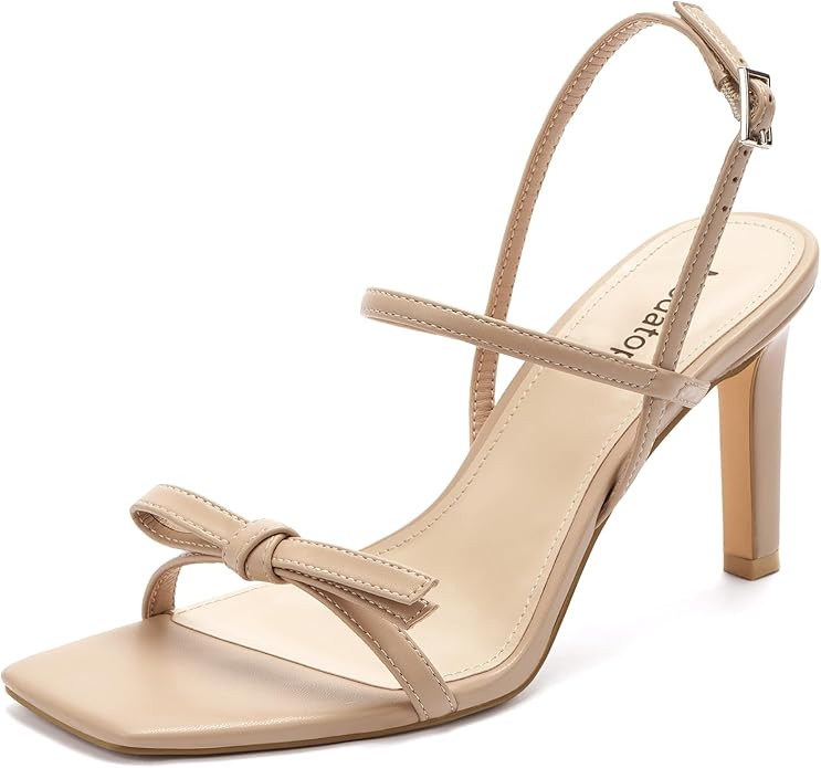 Modatope Womens Sandals Open Toe Strappy Sandals Ankle Strap High Heel Sandals for Women | Amazon (US)