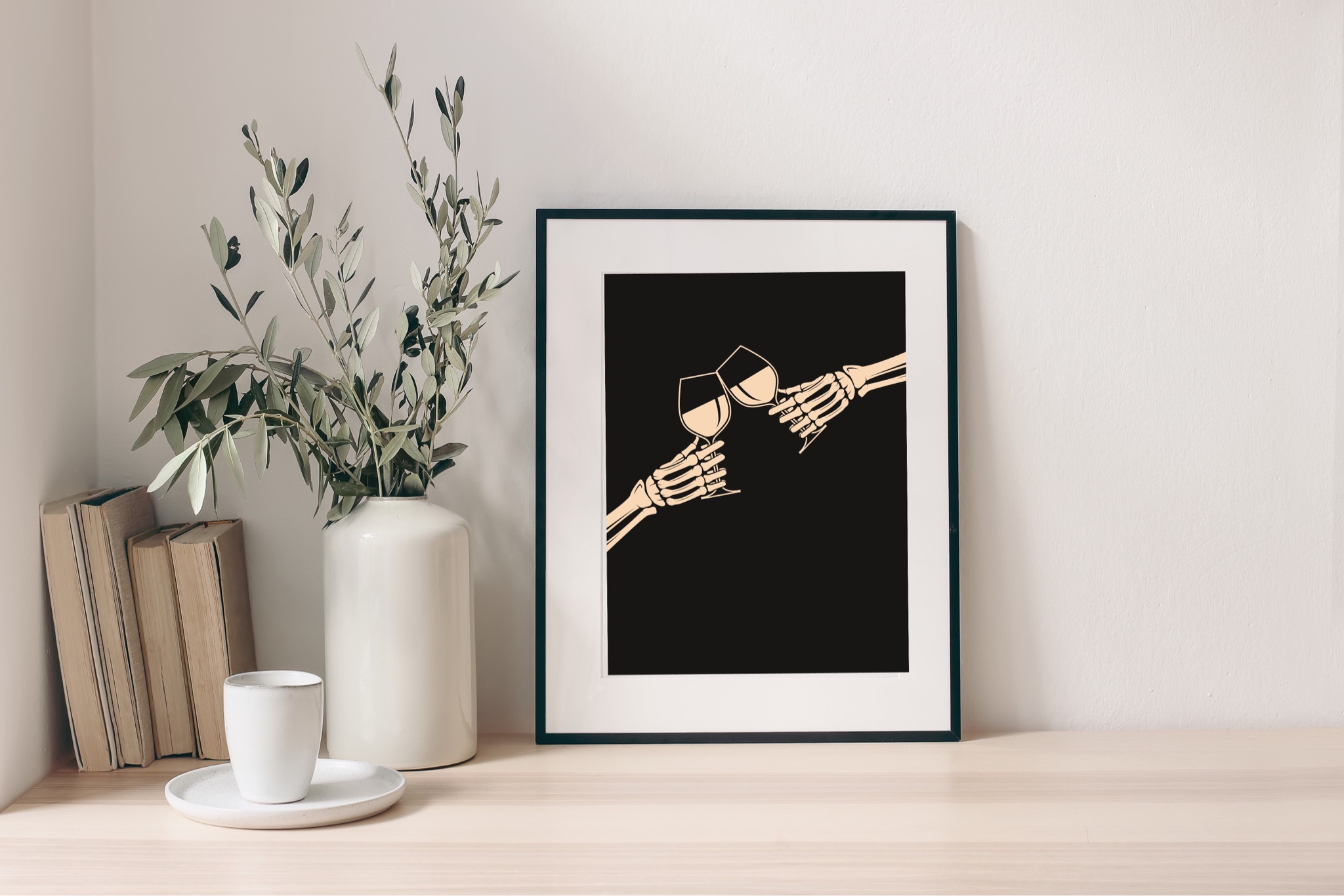 Cute Halloween art print for a bar cart or Halloween party! The best Halloween decor 👻

#LTKhome