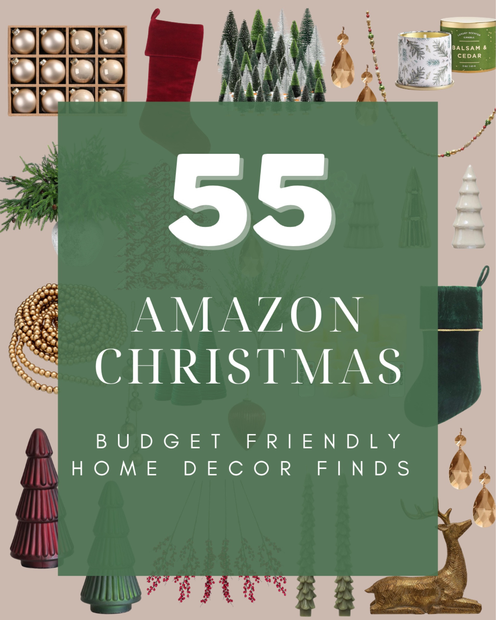 50 Amazon Christmas Finds that are super budget friendly! Lots of affordable finds to make your home sparkle and shine for the holiday season. Head to my Amazon storefront to check out the full list of unique finds! 

Pre lit Christmas trees, faux Christmas tree, holiday tree, artificial tree, tree collar, console, accent chair, swivel chair, Christmas serving tray, napkins, holiday napkin, holiday glasses, wine glass set, lighting, pendant light, scalloped pendant, tree topper, Christmas tree star, faux garland, Holiday, Christmas, Christmas decor, holiday decor, seasonal decor, budget friendly home decor, Christmas tree, holiday wreath, ornaments, garland, ribbon, gold bells, bell decor, holiday essentials, holiday must haves, Christmas tree decor, Amazon, Amazon home, Amazon must haves, Amazon finds, amazon favorites, Amazon home decor, #amazon #amazonhome

#LTKHome #LTKSeasonal #LTKHoliday