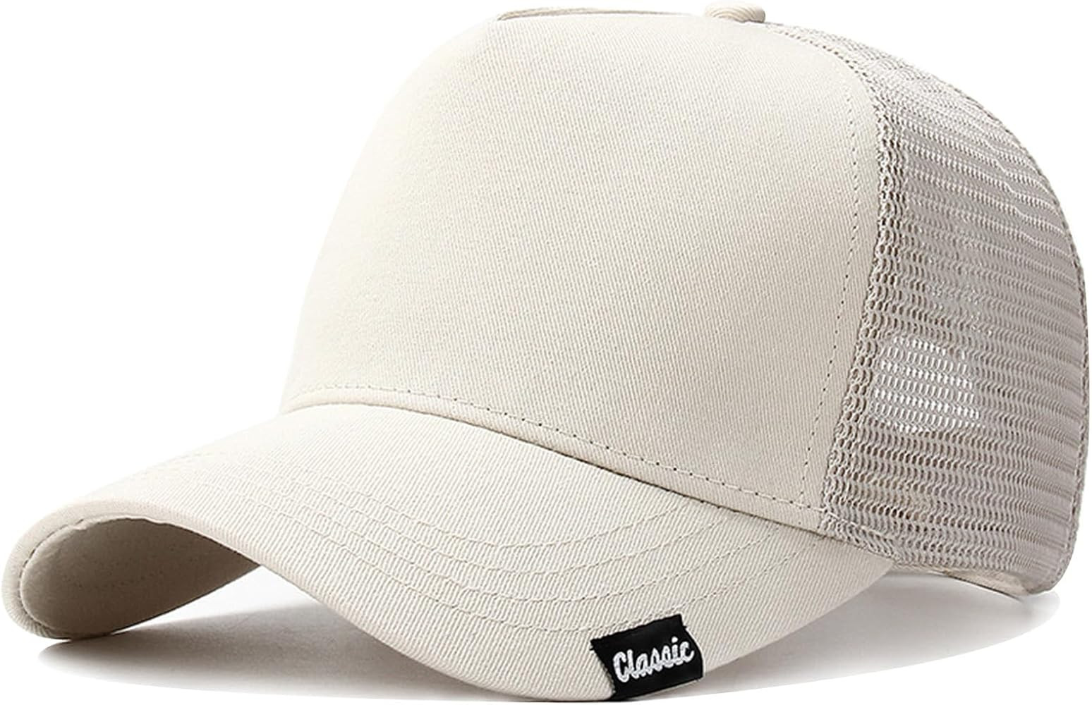 5 Panels High Crown Trucker Hats Mens Outdoor Breathable Full Mesh Snapback Baseball Caps Wide Br... | Amazon (US)